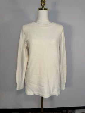 Super Soft Fuzzy Cream White Oversized Sweater Small